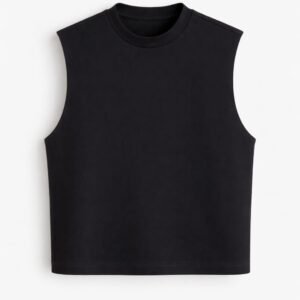 BLACK TANK T-SHIRT